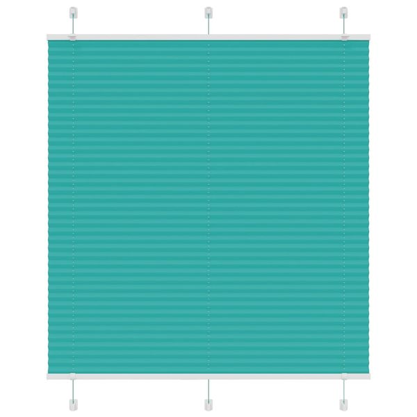 vidaXL Plisovaná roleta petrolejovo zelená 115x100 cm šírka látky 114,4 cm polyester