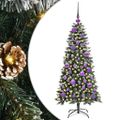 vidaXL Umelý vianočný stromček Zelená 120 cm PVC, plast a oceľ