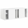 vidaXL TV nástenná skriňa 78,5 x 31 x 29,5 cm Lesklá biela