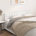 vidaXL Čelá postele 2 ks biele 90x5x78/88 cm umelá koža