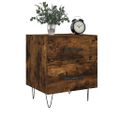 vidaXL Nočné stolíky 2 ks dymový dub 40x35x47,5 cm kompozitné drevo