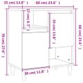 vidaXL Komody 2 ks čierne 60x35x70 cm kompozitné drevo