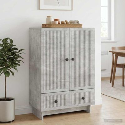 vidaXL Servírovacia skriňa Betónovo Sivá 66 x 34,5 x 95 cm