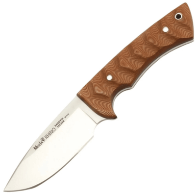 Muela RHINO-SV.C/K outdoorový nôž 10 cm, hnedá Coyote, Micarta, puzdro Kydex