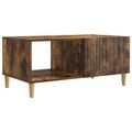 vidaXL Konferenčný stolík Dymový dub 90 x 50 x 40 cm Kompozitné drevo