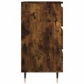 vidaXL Nočné stolíky 2 ks dymový dub 40x35x69 cm kompozitné drevo