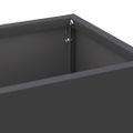 vidaXL Stojan na dáždniky s úložiskom Čierna 15,5 x 15,5 x 49 cm Oceľ