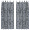 vidaXL Sametové závesy 2 ks Strieborná šedá 245 x 140 cm Zamat