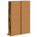 vidaXL CD Skrinka 2 ks Dymový dub 33 x 23,5 x 97,5 cm Kompozitné drevo