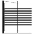 vidaXL Pruhovaná vaňová zástena 120x68x130 cm, tvrdené sklo