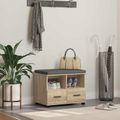 vidaXL Predsieňová lavica Sonoma dub 60 x 38 x 46 cm