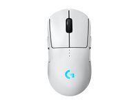 Myš - hranie - pravák a ľavák - optická - 8 tlačidiel - bezdrôtová, káblová - 2,4 GHz, USB - prijímač USB Logitech LIGHTSPEED - biela