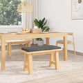 vidaXL Vankúš na lavičku Pl plush kord Svetlosivá Hĺbka 35 cm