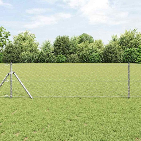 vidaXL Vonkajší šesťuholníkový fénový základný upevňovač 10 x 0,6 m