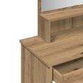 vidaXL toaletný stolík so zrkadlom Artisan Dub 86,5x35x136 cm
