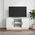 vidaXL TV skrinka 102 x 34,5 x 47 cm Biela s vysokým leskom
