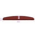 vidaXL Samolepiace schodové rohože 15 ks 80 x 28 x 3,5 cm Červená