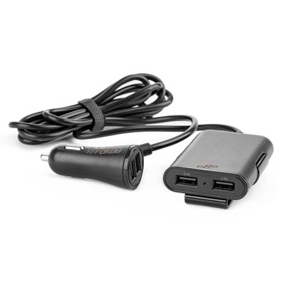 Nabíjačka do auta 4x USB s predlžovacím káblom AMiO-01986