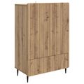 vidaXL Servírovacia skriňa Dub artisan 66 x 34,5 x 97 cm