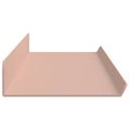 vidaXL Závesná polica 4 ks Ružová 80 x 9 x 2,5 cm Oceľ