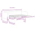 vidaXL Rozkladacia denná posteľ s matracmi tmavozelená 100x200cm zamat