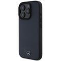Puzdro Mercedes pre iPhone 16 Pro Max 6,9" MEHMP16X23RBARV Hardcase Textúrovaná a hladká koža MagSafe tmavomodrá