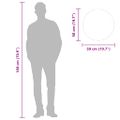 vidaXL Nástenné zrkadlo zlaté Ø 50 cm okrúhle