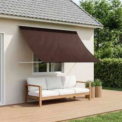 vidaXL Markíza Hnedá 150 x 150 cm 180 g / m² polyester s PU povrchom
