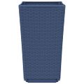 vidaXL Záhradné kvetináče 4 ks, modrosivé 32,5x32,5x57 cm, PP