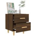 vidaXL Nočné stolíky 2 ks hnedý dub 40x35x47,5 cm