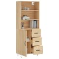 vidaXL Vysoká skrinka dub sonoma 69,5x34x180 cm spracované drevo