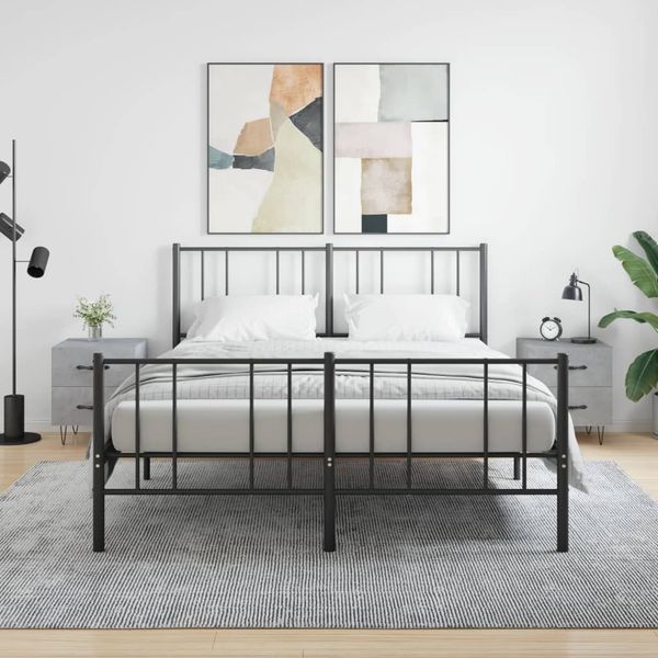 vidaXL Nočné stolíky 2 ks betónovo sivé 40x35x47,5 cm kompozitné drevo