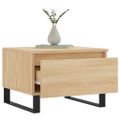 vidaXL Konferenčné stolíky 2 ks dub sonoma 50x46x35cm kompozitné drevo