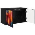 vidaXL Nástenný TV kabinet HEESCH 69 x 33 x 40 cm Čierny dub