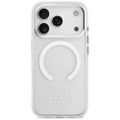 Obal Guess Metal Outline MagSafe pre iPhone 17 Pro strieborný