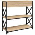 vidaXL Konzolový stolík dub sonoma 75x28x75 cm kompozitné drevo