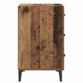 vidaXL Nočný stolík Staré drevo 40 x 40.5 x 66 cm Kompozitné drevo
