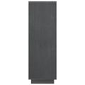 vidaXL Knižnica/deliaca stena sivá 80x35x103 cm masívna borovica