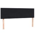 vidaXL Posteľný rám boxsping s matracom Čierna 160x220 cm zamat