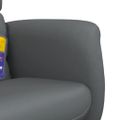 vidaXL Sklápacie masážne kreslo s podnožkou sivé umelá koža