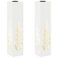 vidaXL Solárne LED svetlo na chodník 2 ks Teplá biela 18 x 18 x 80 cm