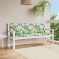 vidaXL Podložky na záhradnú lavičku 2 ks farebné 150x50x7 cm látka