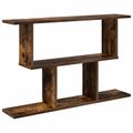 vidaXL Stenná polica Dymový dub 80 x 15 x 50,5 cm Kompozitné drevo