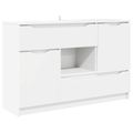 vidaXL Servírovacia skriňa Biela 100 x 30 x 65,6 Kompozitné drevo