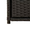 vidaXL Záhradná úložná skriňa čierna 105x55x113 cm polyratan