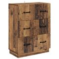 vidaXL Zásuvkový kabinet Staré drevo 66 x 34,5 x 87 cm