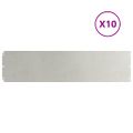 vidaXL Obrubník trávnika 10 ks 25 x 103 cm Nehrdzavejúca oceľ