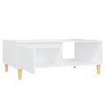 vidaXL Konferenčný stolík biely 90x60x35 cm drevotrieska