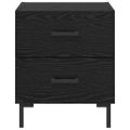 vidaXL Nočný stolík Čierny dub 40 x 35 x 47,5 cm Kompozitné drevo