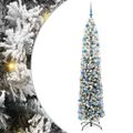 vidaXL Umelý vianočný stromček Zelená 240 cm PVC, oceľ a plast